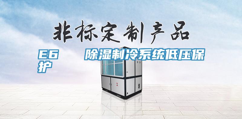 E6 除濕制冷系統低壓保護