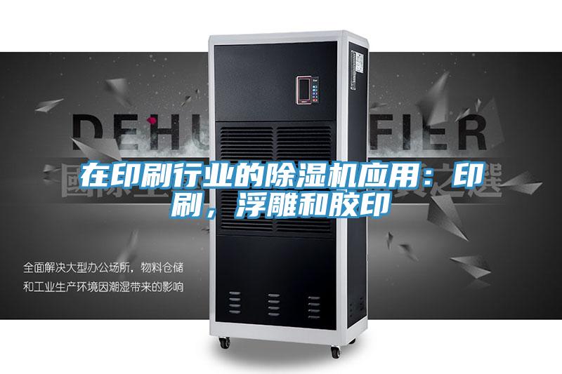 在印刷行業(yè)的除濕機(jī)應(yīng)用:印刷,浮雕和膠印