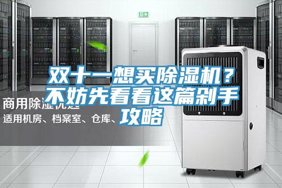 雙十一想買除濕機(jī)?不妨先看看這篇剁手攻略