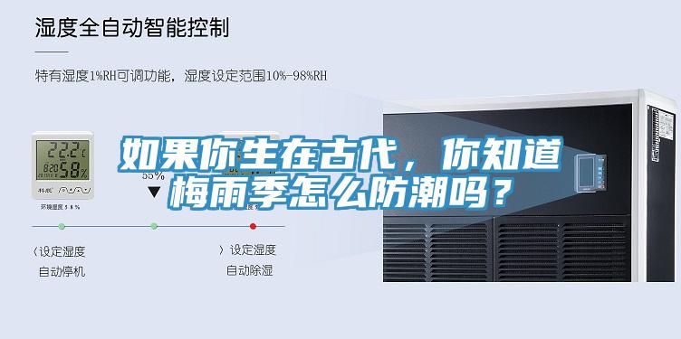 如果你生在古代，你知道梅雨季怎么防潮嗎？