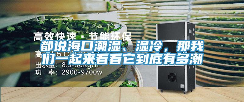 都說?？诔睗?、濕冷，那我們一起來看看它到底有多潮