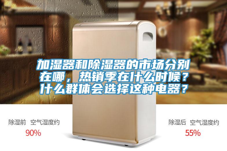 加濕器和除濕器的市場分別在哪，熱銷季在什么時候？什么群體會選擇這種電器？