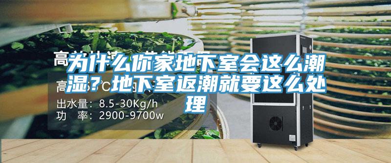 為什么你家地下室會這么潮濕？地下室返潮就要這么處理