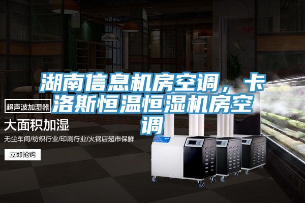 湖南信息機房空調(diào),卡洛斯恒溫恒濕機房空調(diào)