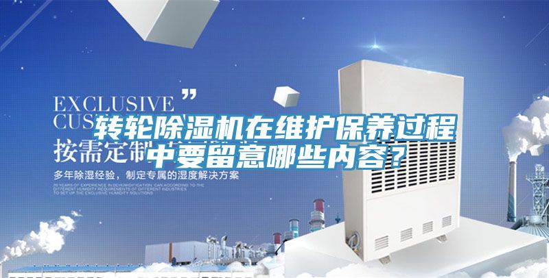 轉輪除濕機在維護保養(yǎng)過程中要留意哪些內容?